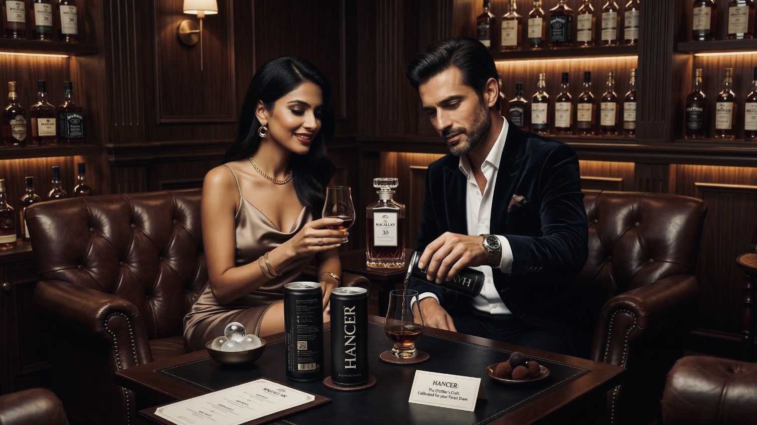 HANCER served at a premium bar